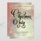 Moderne minimalistische zakelijke kerstfeest blush kaart (Voorkant / Achterkant)