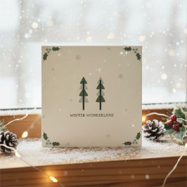 Moderne Minimalistische Zakelijke Kerstkaart Kaart