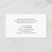 Moderne minimalistische zakelijke Logo Afsprakenkaartje (Achterkant)