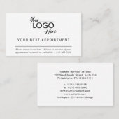 Moderne minimalistische zakelijke Logo Afsprakenkaartje (Voorkant / Achterkant)