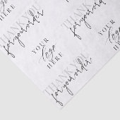 Moderne minimalistische zakelijke Logo Dank u Tissuepapier (Detail)