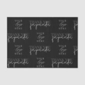 Moderne minimalistische zakelijke Logo Dank u Tissuepapier (Voorkant)