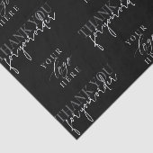 Moderne minimalistische zakelijke Logo Dank u Tissuepapier (Detail)