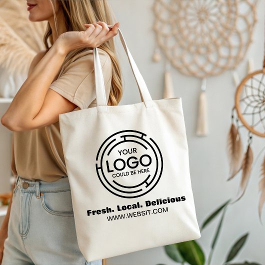 Moderne minimalistische zakelijke Logo-marketing Tote Bag