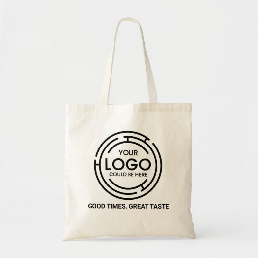 Moderne minimalistische zakelijke QR-code voor zak Tote Bag (Voorkant)