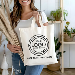 Moderne minimalistische zakelijke QR-code voor zak Tote Bag