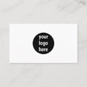 Moderne minimalistische zakelijke QR-code voor zak Visitekaartje (Achterkant)