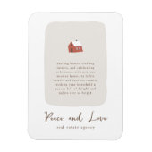 Moderne minimalistische zakelijke vakantie in onro magneet (Verticaal)