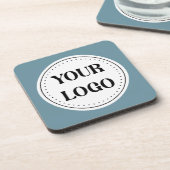 Moderne Minimalistische Zakelijke Zwart Bier Onderzetter (Linkerzijde)