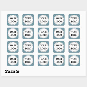 Moderne Minimalistische Zakelijke Zwart Vierkante Sticker
