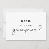 Moderne minimalistische Zal je mijn getuige zijn k Kaart (Voorkant)