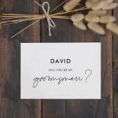 Moderne minimalistische Zal je mijn getuige zijn k Kaart