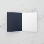 Moderne minimalistische Zee bruiloft in Oostzee Bedankkaart (Binnen)