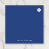 Moderne Minimalistische Zeevaart Schelp Initialen Bedankjes Labels (Achterkant)