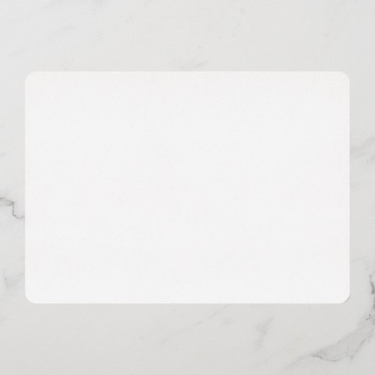 Moderne, minimalistische zilveren 80ste verjaardag folie uitnodiging (Achterkant)