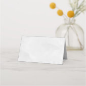 Moderne minimalistische zilveren glitter bruiloft plaatskaartje (Achterkant)