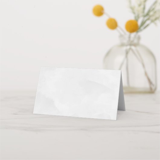 Moderne minimalistische zilveren glitter bruiloft plaatskaartje (Achterkant)