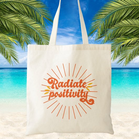 Moderne minimalistische zomer tote bag