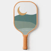 Moderne minimalistische zonsopgang en zonneswoesti pickleball paddle (Achterkant)