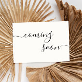 Moderne minimalistische zwangerschapsuitkondigings aankondiging