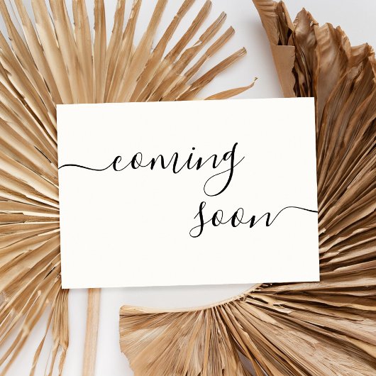 Moderne minimalistische zwangerschapsuitkondigings aankondiging