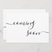 Moderne minimalistische zwangerschapsuitkondigings aankondiging (Voorkant / Achterkant)