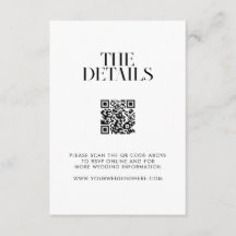 Moderne minimalistische zwart-wit chique bruiloft