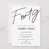 Moderne minimalistische zwart wit foto verrassing  kaart (Voorkant)