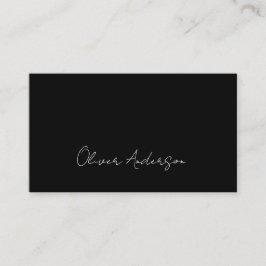 Moderne minimalistische zwart-wit logo business c visitekaartje