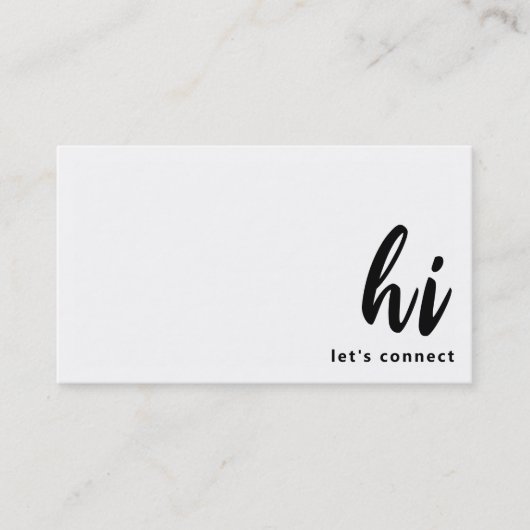 Moderne minimalistische zwart-wit QR-code netwerke Visitekaartje (Voorkant)