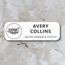 Moderne minimalistische zwart-wit salon personeel