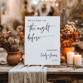 Moderne minimalistische zwart-wit script repetitie poster