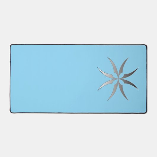 Moderne Minimalistische Zwart & Wit Tech Bureaumat (Voorkant)