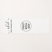 Moderne minimalistische zwart-wit yoga logo yogamat (Voorkant (horizontaal))