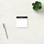 Moderne minimalistische zwart-witnotities post-it® notes (Kantoor)