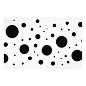 Moderne minimalistische zwart witte Abstracte cirk Foto Afdruk (Voorkant)