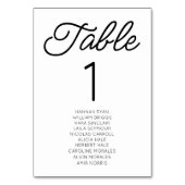 Moderne minimalistische zwart-witte bruiloft kaart (Voorkant)