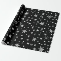 Moderne minimalistische zwart-witte kerst sneeuwvl