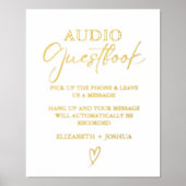 Moderne minimalistische zwarte audio gastenboek te (Voorkant)