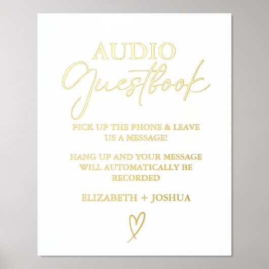 Moderne minimalistische zwarte audio gastenboek te (Voorkant)