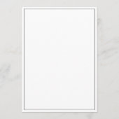 Moderne Minimalistische Zwarte Bruiloftsshower Uit Kaart (Achterkant)
