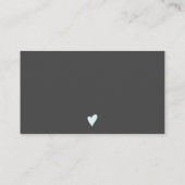 Moderne minimalistische zwarte en groene orde beda visitekaartje (Achterkant)