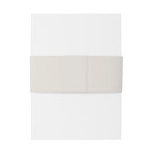 Moderne Minimalistische Zwarte en Ivoren Monogram Uitnodigingen Wikkel (Achterkant Voorbeeld)