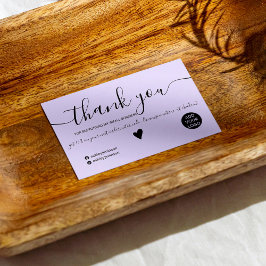 Moderne minimalistische zwarte en paarse orde beda visitekaartje