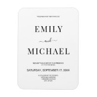 Moderne minimalistische zwarte en witte bruiloft I