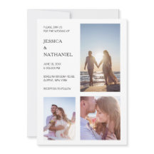Moderne minimalistische zwarte en witte fotobruilo