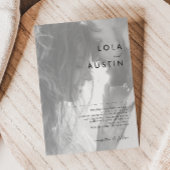 Moderne minimalistische zwarte en witte fotobruilo kaart