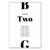 Moderne minimalistische zwarte en witte monogram b kaart (Achterkant)