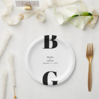 Moderne minimalistische zwarte en witte monogram b