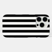 Moderne minimalistische zwarte en witte strepen Case-Mate iPhone case (Achterkant (horizontaal))